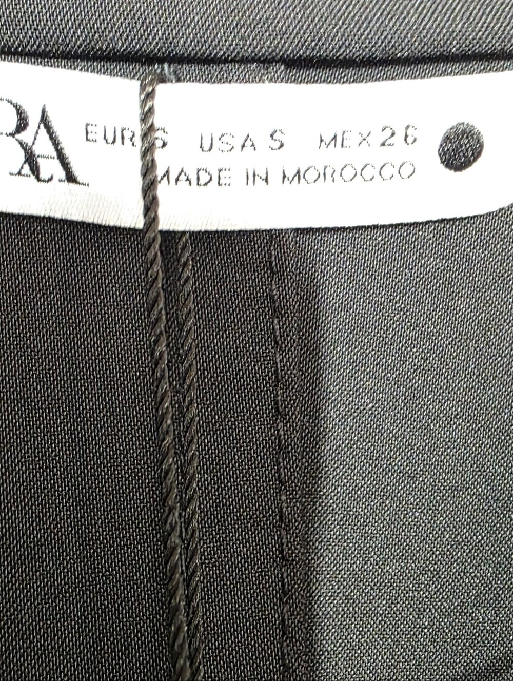 Zara BELTED SHIRT DRESS BLAZER BLACK DRESS ZW COLLECTION - Picture 8 of 9